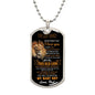 To My Son | Never Forget That I Love You - Dog Tag Necklace