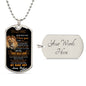 To My Son | Never Forget That I Love You - Dog Tag Necklace