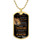 To My Son | Never Forget That I Love You - Dog Tag Necklace