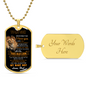 To My Son | Never Forget That I Love You - Dog Tag Necklace