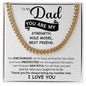 To My Dad | I love You - Cuban Link Chain
