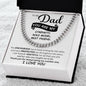 To My Dad | I love You - Cuban Link Chain