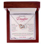 To My Lovely Daughter | Always Keep Me In Your Heart - Interlocking Hearts necklace