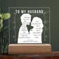 For Husband | Square Acrylic Plaque