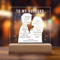 For Husband | Square Acrylic Plaque